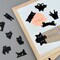 Wrapables Magnetic Black Cat Bookmarks, Page Marker, Foldable Cat Page Clips (Set of 24)